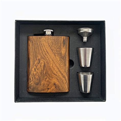 stainless steel gift box|SoBoho 8oz Stainless Steel Maple Flask .